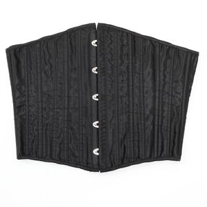 Corset Shapewear Women L Black/Silver Polyester/Spandex